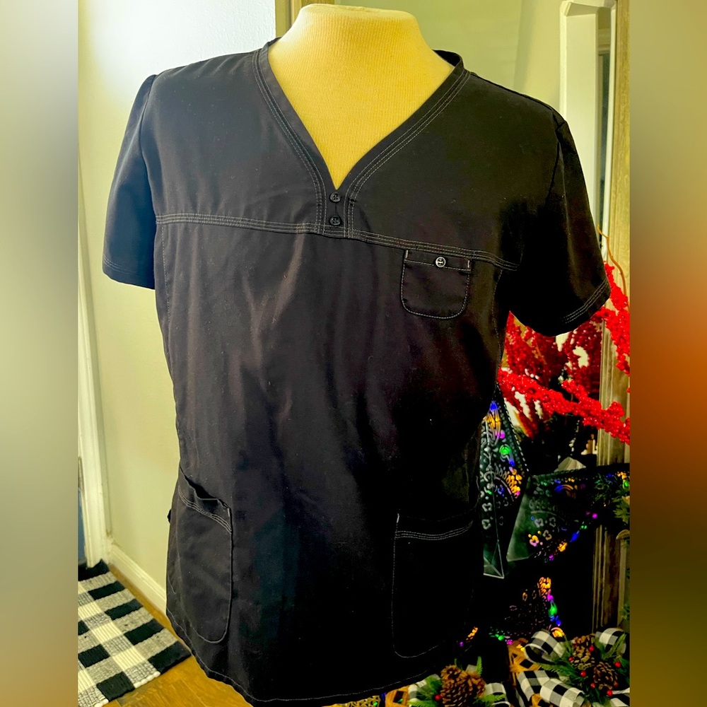 🛍 Grey’s Anatomy by Barco Black Scrub Top